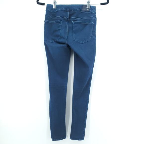 AEO American Eagle Super Super Stretch Extreme Sateen Jegging Dark Skinny 0R - Picture 9 of 12